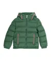 Moncler Enfant Merary Logo Patch Jacket In Green