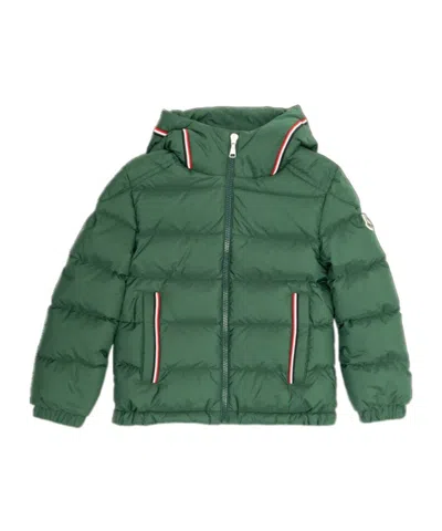 Moncler Enfant Merary Logo Patch Jacket In Green