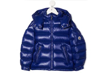 Pre-owned Moncler Enfant Padded Featherdown Jacket In Royal Blue