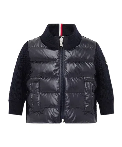 Moncler Long Sleeve Down Jacket In Black