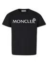 Moncler Stretch Jersey T-shirt Kids In Black