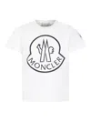 Moncler Enfant Printed T-shirt In White
