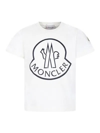 Moncler Kids'  Enfant Printed T-shirt In White
