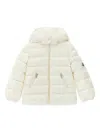 Moncler Enfant Quilted Down Jacket With Hood In White