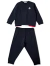 Moncler Two Pieces Suit In Blue