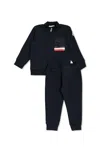 Moncler Cotton Tracksuit In Blue