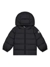 Moncler Enfant Sharon Down Jacket With Hood In Black