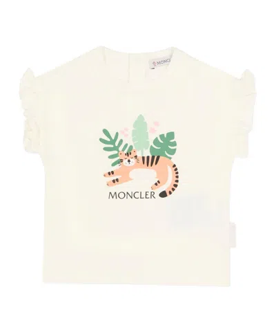 Moncler Enfant Short Sleeve Crewneck T-shirt In Gray