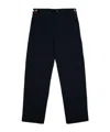Moncler Enfant Straight-leg Trousers In Blue