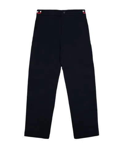 Moncler Enfant Straight-leg Trousers In Blue