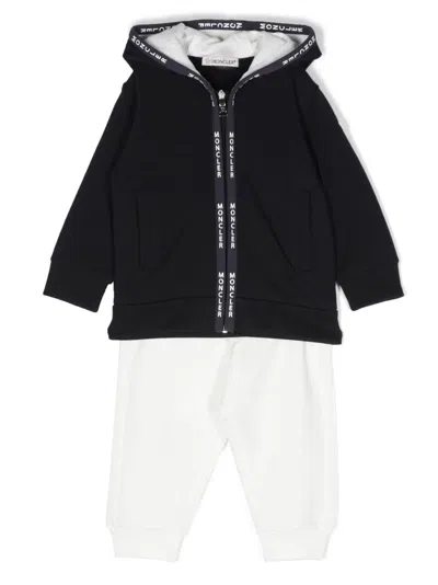 Moncler Enfant · Babies' Stretch-cotton Logo-print Tracksuit Set In Black