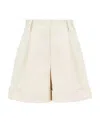 Moncler Enfant Turn-up Hem Shorts In Nude