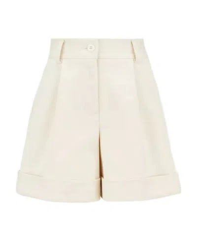 Moncler Enfant Turn-up Hem Shorts In Nude