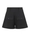 Moncler Enfant Twill Shorts In Black