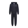 Moncler Ensemble De Survêtement En Coton À Logo Brodé In Blue