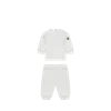 Moncler Ensemble De Survêtement En Coton À Logo Brodé In White
