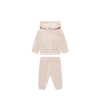 Moncler Ensemble De Survêtement En Coton À Logo Brodé In Pink