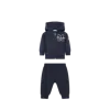 Moncler Ensemble De Survêtement En Coton À Logo En Teddy Brodé In Blue