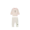 MONCLER ENSEMBLE DE SURVÊTEMENT EN COTON À MOTIF OURS EN PELUCHE