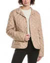 Moncler Beige Epin Puffer Jacket In Brown