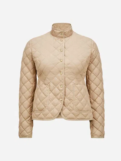 Moncler Epin Quilted Jacket In Neutral