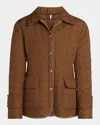 Moncler Epinal Padded Down Jacket In Cognac