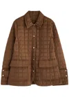Moncler Epinal Quilted Shell Jacket In Brown
