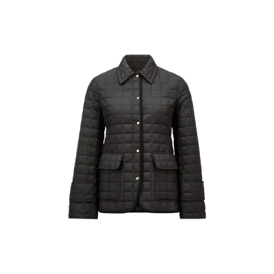 Moncler Epinal Square-quilted Down Shirt Jacket Black