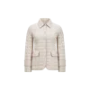 Moncler Epinal Square-quilted Down Shirt Jacket White In White