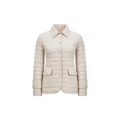 Moncler Epinal Square-quilted Down Shirt Jacket White