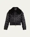 Moncler Epuyen Short Padded Jacket Black In Black