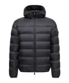 Moncler 'masac Down Jacket With Det In Black