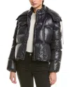 Moncler Erea Square Quilted Nylon Down Jacket In Black