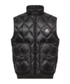 Moncler Erelia Diamond Quilted Down Vest In Multi