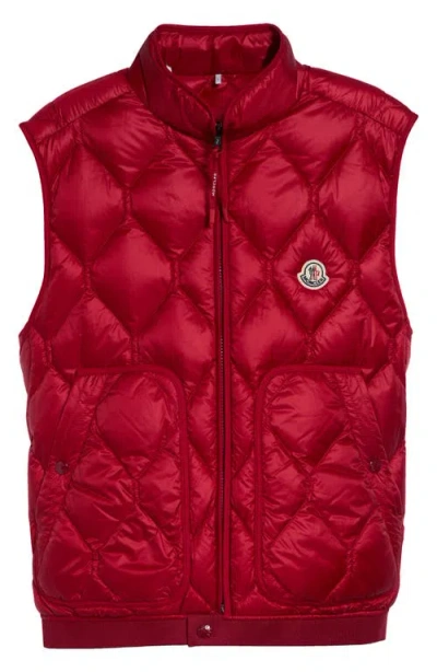 Moncler Erelia Diamond Quilted Down Vest In Multi