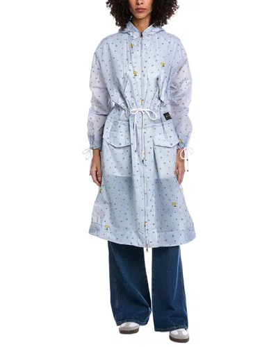 Moncler Erne Long Coat In Multi