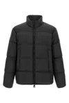 Moncler Nylon Down Jacket High Collar In Black