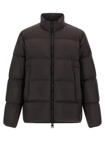 Moncler Nylon Down Jacket High Collar In Multi
