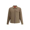 Moncler Houndstooth-pattern Zip-front Jacket