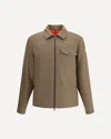 Moncler Houndstooth-pattern Zip-front Jacket In Multi