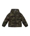 Moncler Aqua Escer Padded Shell-down Jacket 8-14 In Gray