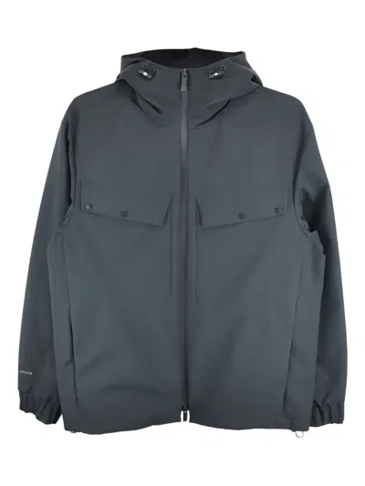 Moncler Escurays Hooded Flap-pocket Jacket In Black