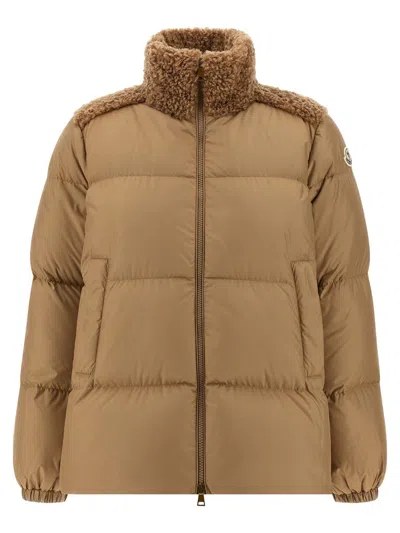 Moncler Esnaie Down Jacket In Neutral