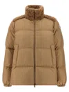 Moncler Daunenjacke Esnaie Mit Teddyfleece In Neutral
