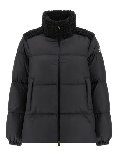 Moncler Esnaie Techno Down Jacket In Black