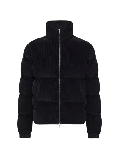 Moncler Esparron Corduroy-effect Quilted Jacket In Black