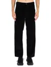 Moncler Textured Corduroy Pants In Black