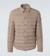Moncler Etale Suede Down Jacket In Multi