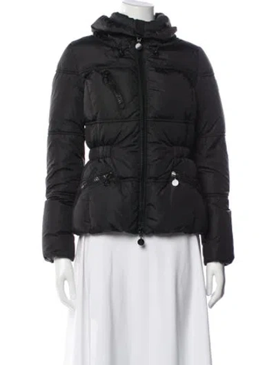 Pre-owned Moncler Etalee Nylon Down Jacket In Black
