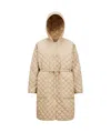 Moncler Etelan Hooded Diamond-quilted Long Down Jacket